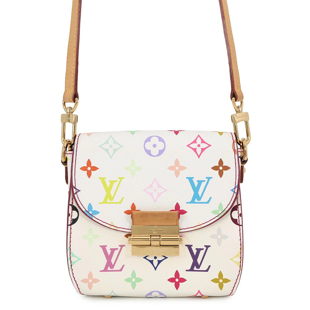 Louis Vuitton Shoulder Bag Multicolor LV TM Heartbreaker White Takashi